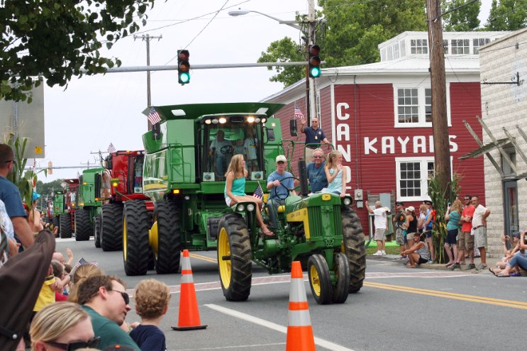The combines arrive